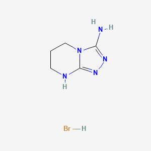 5H,6H,7H,8H-[1,2,4]triazolo[4,3-a]pyrimidin-3-aminehydrobromide