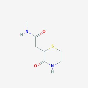 B1530600 N-methyl-2-(3-oxothiomorpholin-2-yl)acetamide CAS No. 1428139-21-2