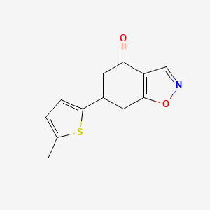 molecular formula C12H11NO2S B1530604 6-(5-methyl-2-thienyl)-6,7-dihydro-1,2-benzisoxazol-4(5H)-one CAS No. 1428139-94-9