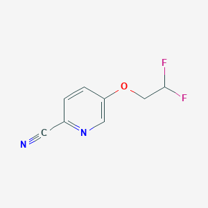 molecular formula C8H6F2N2O B1530606 5-(2,2-二氟乙氧基)吡啶-2-腈 CAS No. 1547706-80-8