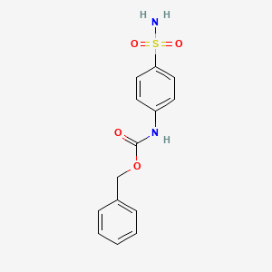 molecular formula C14H14N2O4S B15306063 Benzyl N-(4-sulfamoylphenyl)carbamate CAS No. 55871-46-0