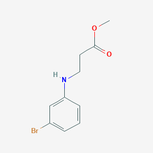 molecular formula C10H12BrNO2 B15306087 Methyl 3-((3-bromophenyl)amino)propanoate 