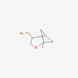 molecular formula C8H13BrO B15306091 4-(Bromomethyl)-1-methyl-2-oxabicyclo[3.1.1]heptane 