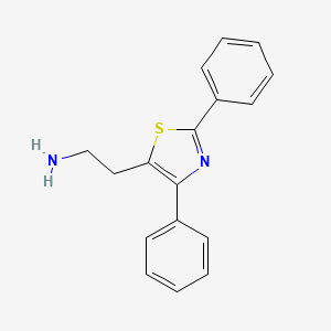 molecular formula C17H16N2S B15306106 2-(Diphenyl-1,3-thiazol-5-yl)ethan-1-amine 