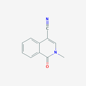 2-Methyl-1-oxo-1,2-dihydroisoquinoline-4-carbonitrile