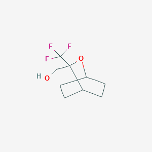 molecular formula C9H13F3O2 B15306115 [3-(Trifluoromethyl)-2-oxabicyclo[2.2.2]octan-3-yl]methanol 