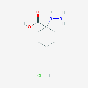 1-Hydrazinylcyclohexane-1-carboxylic acid hydrochloride