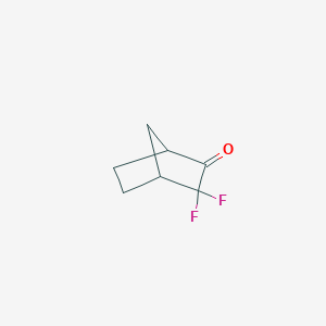 molecular formula C7H8F2O B15306122 3,3-Difluorobicyclo[2.2.1]heptan-2-one 