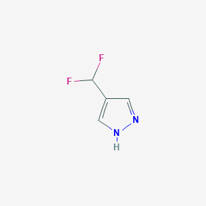 molecular formula C4H4F2N2 B1530618 4-(difluoromethyl)-1H-pyrazole CAS No. 1211589-69-3