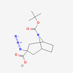 3-Azido-8-[(tert-butoxy)carbonyl]-8-azabicyclo[3.2.1]octane-3-carboxylic acid