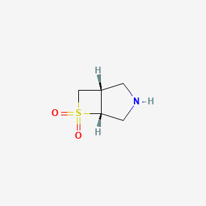 molecular formula C5H9NO2S B15306220 (1S,5R)-6-Thia-3-azabicyclo[3.2.0]heptane 6,6-dioxide 