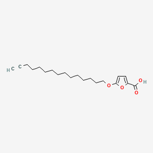 5-(Pentadec-14-yn-1-yloxy)furan-2-carboxylic acid