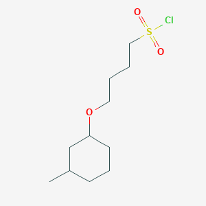 4-((3-Methylcyclohexyl)oxy)butane-1-sulfonyl chloride