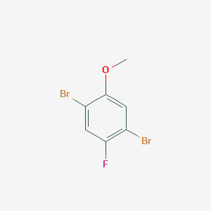molecular formula C7H5Br2FO B1530625 1,4-Dibromo-2-fluoro-5-methoxybenzene CAS No. 1780954-49-5