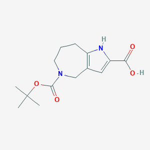 5-[(tert-butoxy)carbonyl]-1H,4H,5H,6H,7H,8H-pyrrolo[3,2-c]azepine-2-carboxylic acid