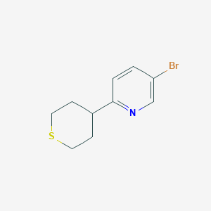 5-Bromo-2-(thian-4-yl)pyridine