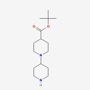 molecular formula C15H28N2O2 B15306301 Tert-butyl[1,4'-bipiperidine]-4-carboxylate 