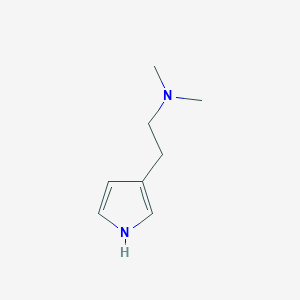 molecular formula C8H14N2 B15306307 dimethyl[2-(1H-pyrrol-3-yl)ethyl]amine 