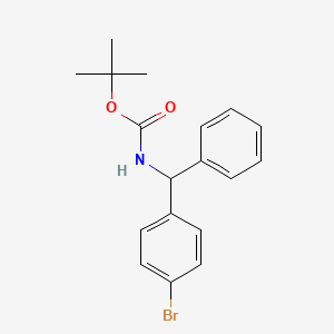 tert-butyl N-[(4-bromophenyl)(phenyl)methyl]carbamate