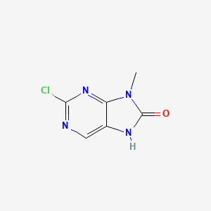 molecular formula C6H5ClN4O B1530634 2-氯-9-甲基-7H-嘌呤-8(9H)-酮 CAS No. 1273315-11-9