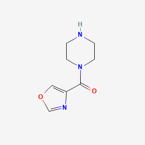 molecular formula C8H11N3O2 B1530635 1-(1,3-Oxazole-4-carbonyl)piperazine CAS No. 1442474-44-3