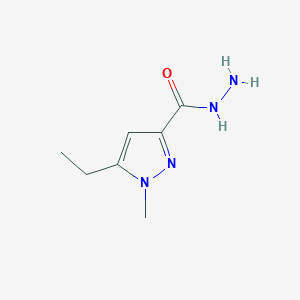 B1530641 5-ethyl-1-methyl-1H-pyrazole-3-carbohydrazide CAS No. 1415719-49-1