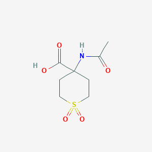 4-acetamido-1,1-dioxothiane-4-carboxylic acid