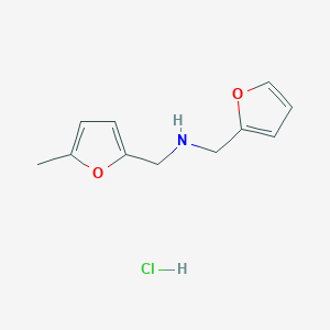 [(Furan-2-yl)methyl][(5-methylfuran-2-yl)methyl]amine hydrochloride