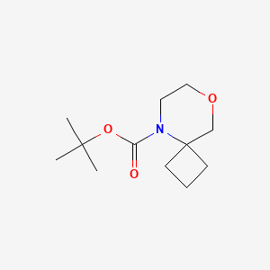 molecular formula C12H21NO3 B15306436 Tert-butyl 8-oxa-5-azaspiro[3.5]nonane-5-carboxylate 