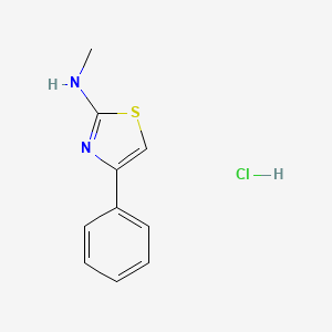 molecular formula C10H11ClN2S B15306470 N-methyl-4-phenyl-1,3-thiazol-2-amine hydrochloride 