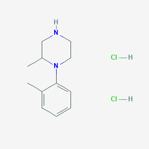 molecular formula C12H20Cl2N2 B15306478 2-Methyl-1-(2-methylphenyl)piperazine dihydrochloride 