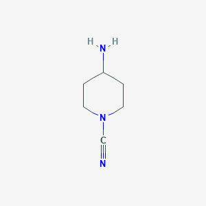 molecular formula C6H11N3 B15306488 4-Aminopiperidine-1-carbonitrile CAS No. 1784278-77-8