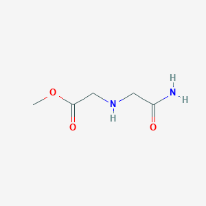 molecular formula C5H10N2O3 B15306500 Methyl (2-amino-2-oxoethyl)glycinate 