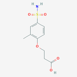 3-(2-Methyl-4-sulfamoylphenoxy)propanoic acid