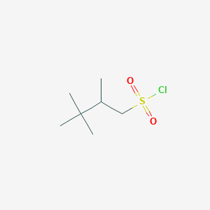 molecular formula C7H15ClO2S B1530659 2,3,3-Trimethylbutane-1-sulfonyl chloride CAS No. 1540450-58-5