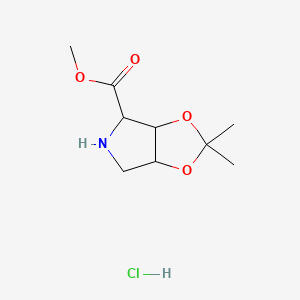 Methyl 2,2-dimethyl-hexahydro-[1,3]dioxolo[4,5-c]pyrrole-4-carboxylate hydrochloride