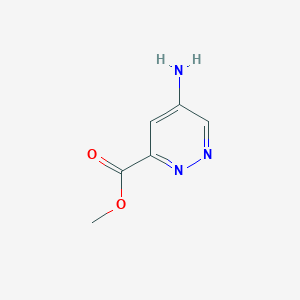 molecular formula C6H7N3O2 B15306605 Methyl5-aminopyridazine-3-carboxylate 