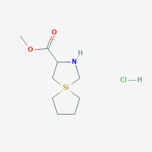 Methyl2-aza-5-silaspiro[4.4]nonane-3-carboxylatehydrochloride