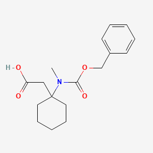 2-(1-(((Benzyloxy)carbonyl)(methyl)amino)cyclohexyl)acetic acid