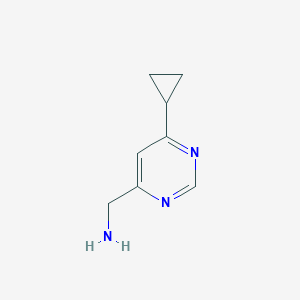 molecular formula C8H11N3 B1530669 (6-Cyclopropylpyrimidin-4-yl)methanamine CAS No. 1495860-21-3