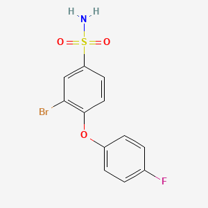 3-Bromo-4-(4-fluorophenoxy)benzenesulfonamide