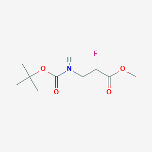 molecular formula C9H16FNO4 B15306746 Methyl (S)-3-(Boc-amino)-2-fluoropropanoate 