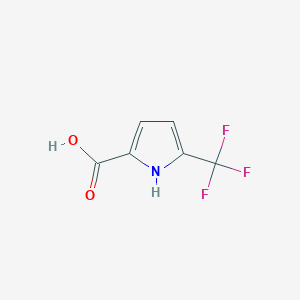 molecular formula C6H4F3NO2 B1530676 5-(三氟甲基)-1H-吡咯-2-羧酸 CAS No. 1314400-72-0