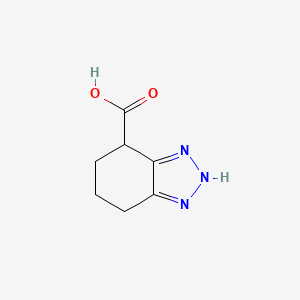 molecular formula C7H9N3O2 B1530678 4,5,6,7-四氢-1H-1,2,3-苯并三唑-4-羧酸 CAS No. 1509674-65-0