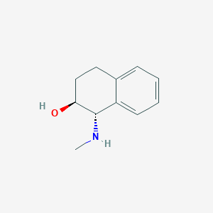 molecular formula C11H15NO B15306784 trans-1-(Methylamino)-1,2,3,4-tetrahydronaphthalen-2-OL 