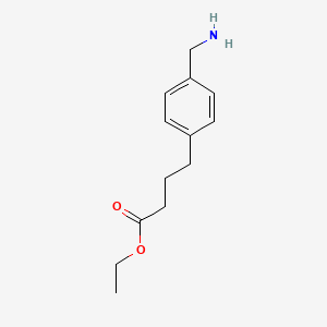 molecular formula C13H19NO2 B15306788 Ethyl 4-(4-(aminomethyl)phenyl)butanoate 