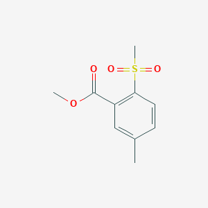 molecular formula C10H12O4S B1530679 甲基5-甲基-2-(甲磺基)苯甲酸酯 CAS No. 1368374-12-2