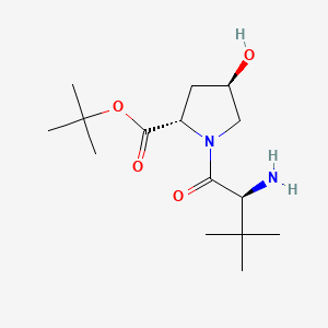 Tert-butyl (2S,4R)-1-((S)-2-amino-3,3-dimethylbutanoyl)-4-hydroxypyrrolidine-2-carboxylate