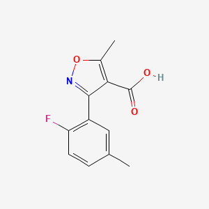 3-(2-Fluoro-5-methylphenyl)-5-methylisoxazole-4-carboxylic acid