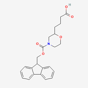 4-(4-{[(9H-fluoren-9-yl)methoxy]carbonyl}morpholin-2-yl)butanoicacid